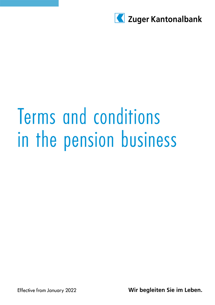 Terms and conditions in the pension business