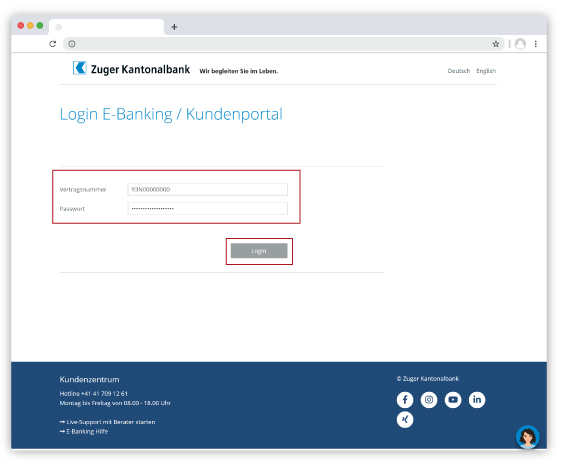 E-Banking Login