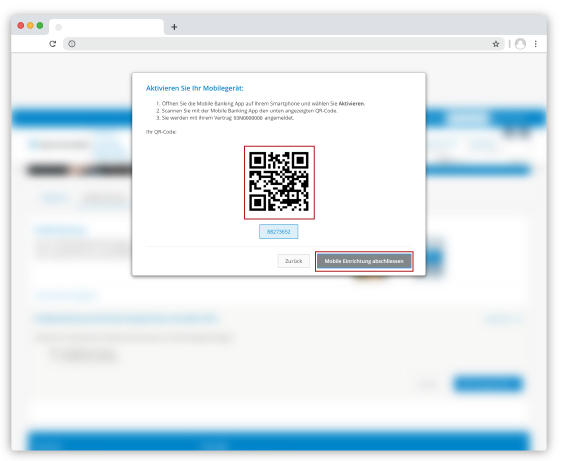 Mobile Banking Smartphone aktivieren
