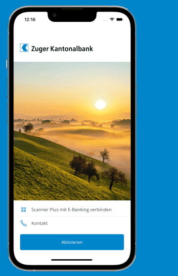 ZugerKB Mobile Banking App Screens