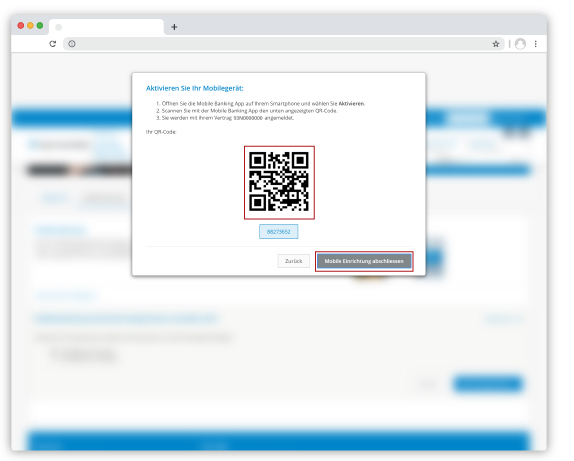 Mobile Banking Registrierungscode Mobile Banking Registrierungscode