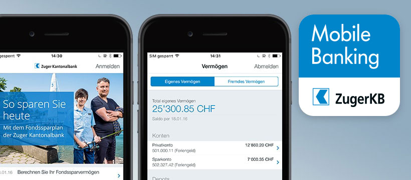 Mobile Banking Zuger Kantonalbank Mobile Banking Zuger Kantonalbank