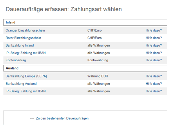 Zahlung Zahlung