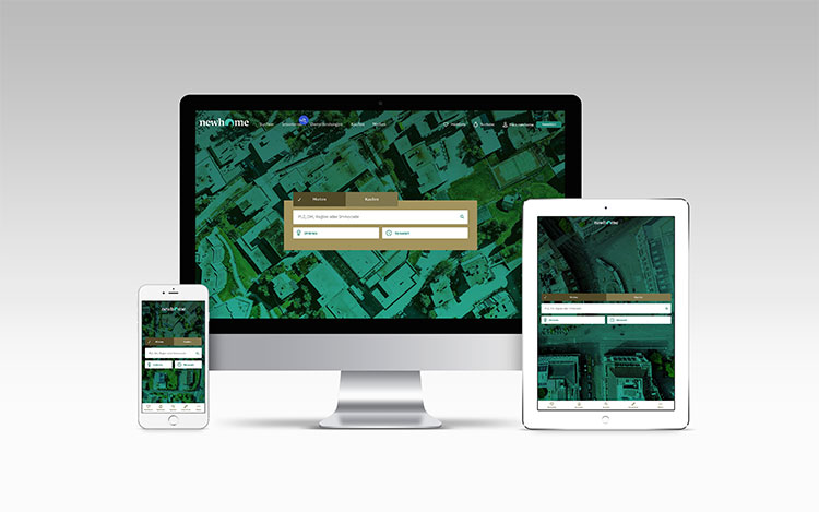 Mockup von einer Webseite