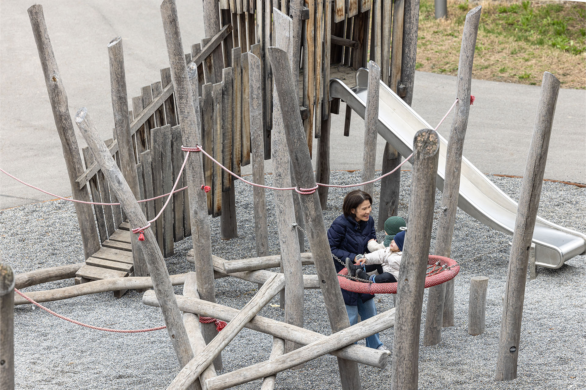 … am liebsten auf dem Spielplatz.