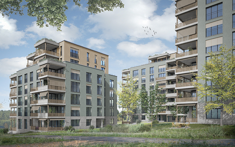 Innenansicht Zuger Bauprojekt Brauipark