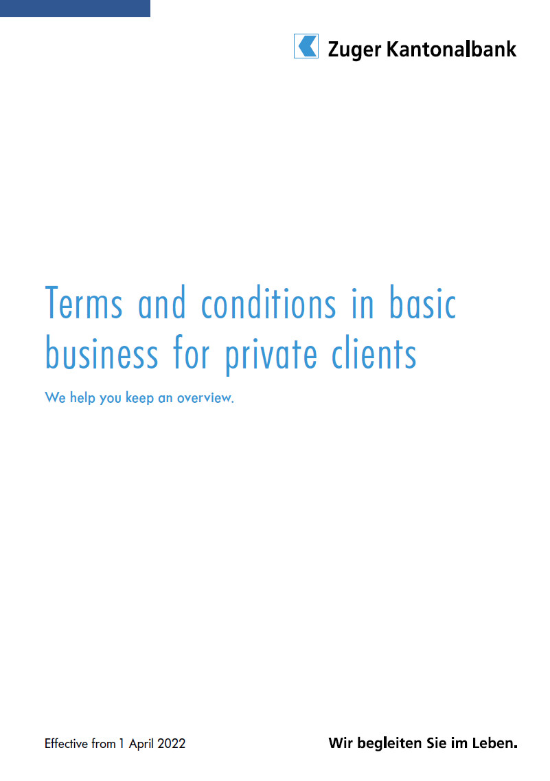 Terms and conditions in basic business for private clients