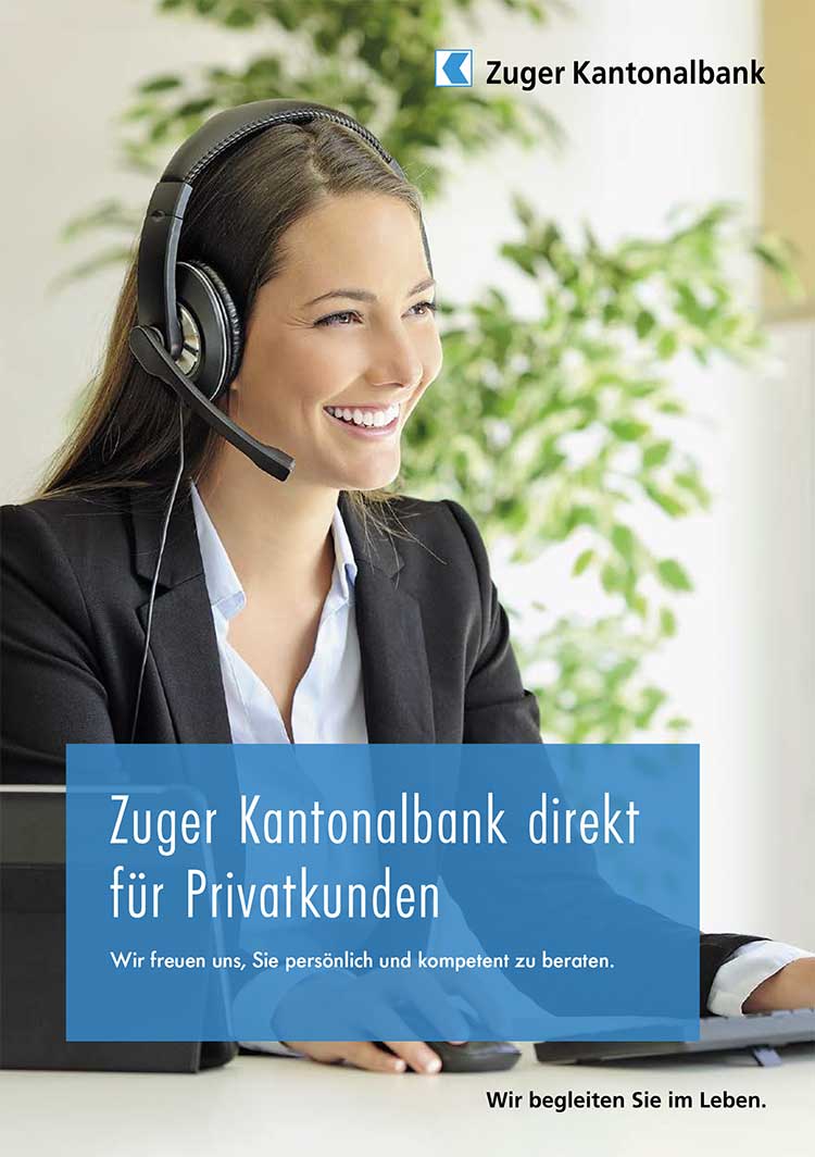 Zuger Kantonalbank direkt für Privatkunden