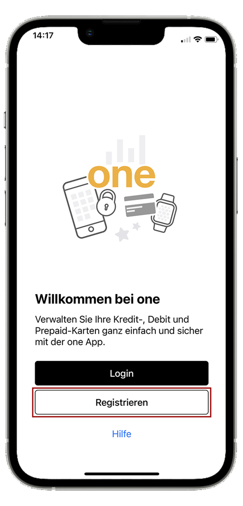 one App registrieren one App registrieren