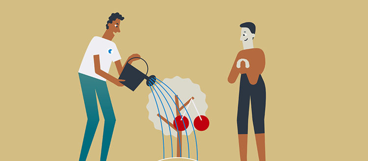 Illustration Kundinnen und Kunden