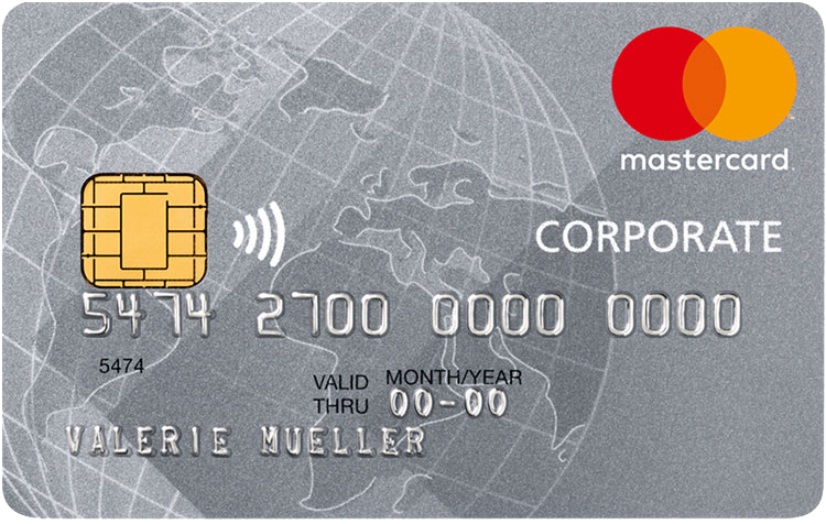 MasterCard Corporate Card Silber