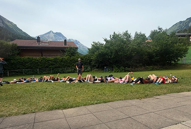 <p>Auch solche Momente gibt es: Ruhe und Entspannung mitten im Lageralltag.</p>