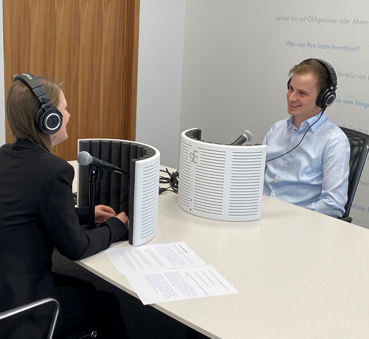 Podcastaufnahme