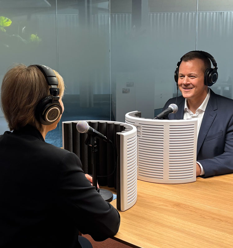 Podcastaufnahme