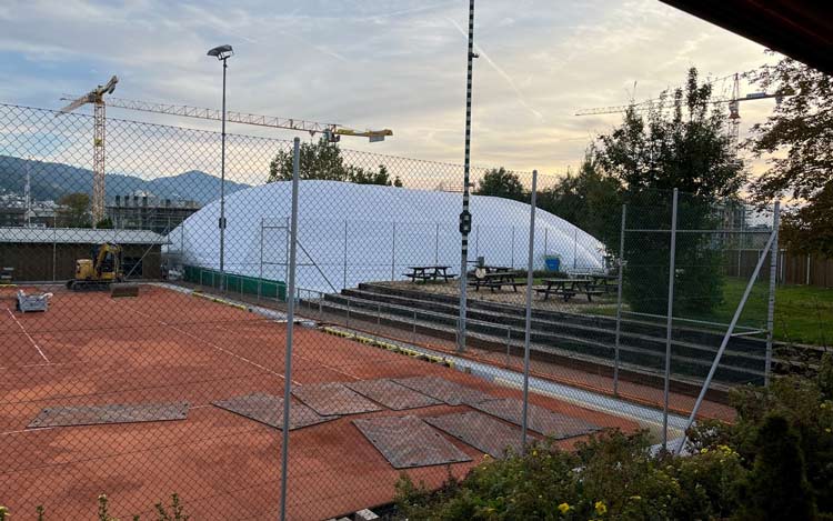 Tennishalle von Aussen TCZ-2