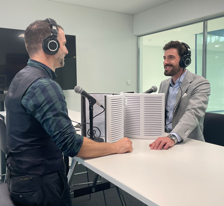 Podcastaufnahme