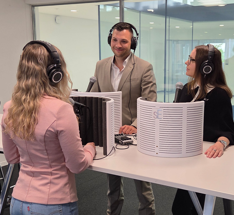 Podcastaufnahme